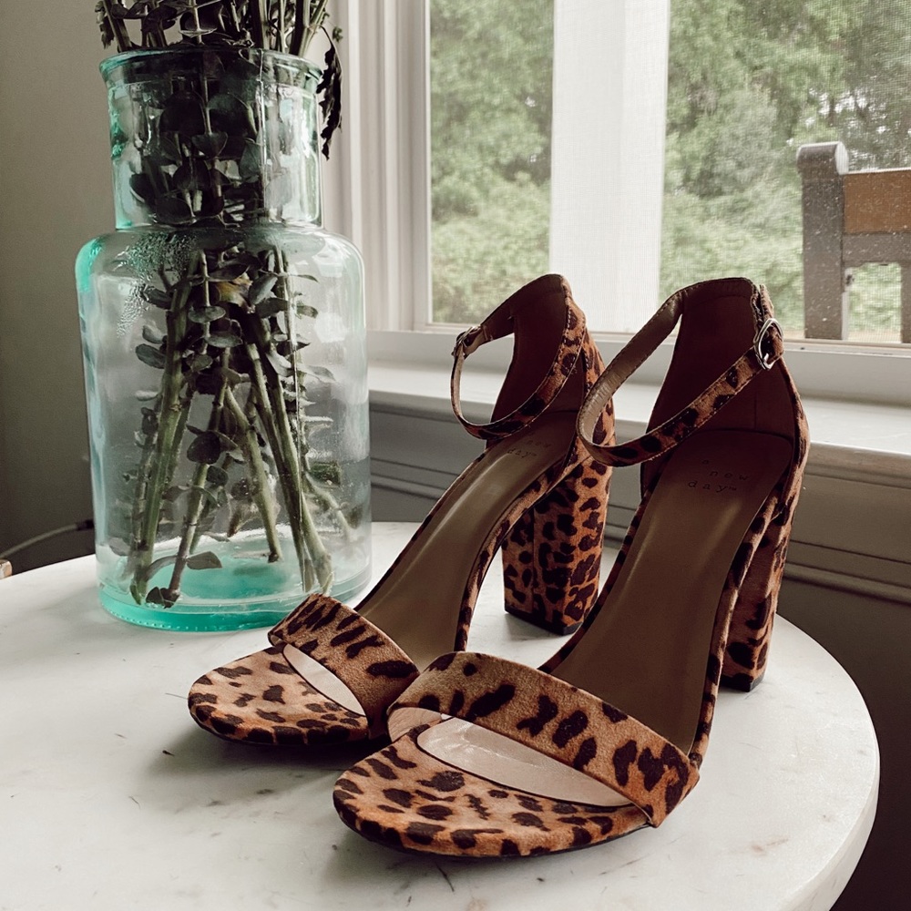 A NEW DAY Cheetah High Heels